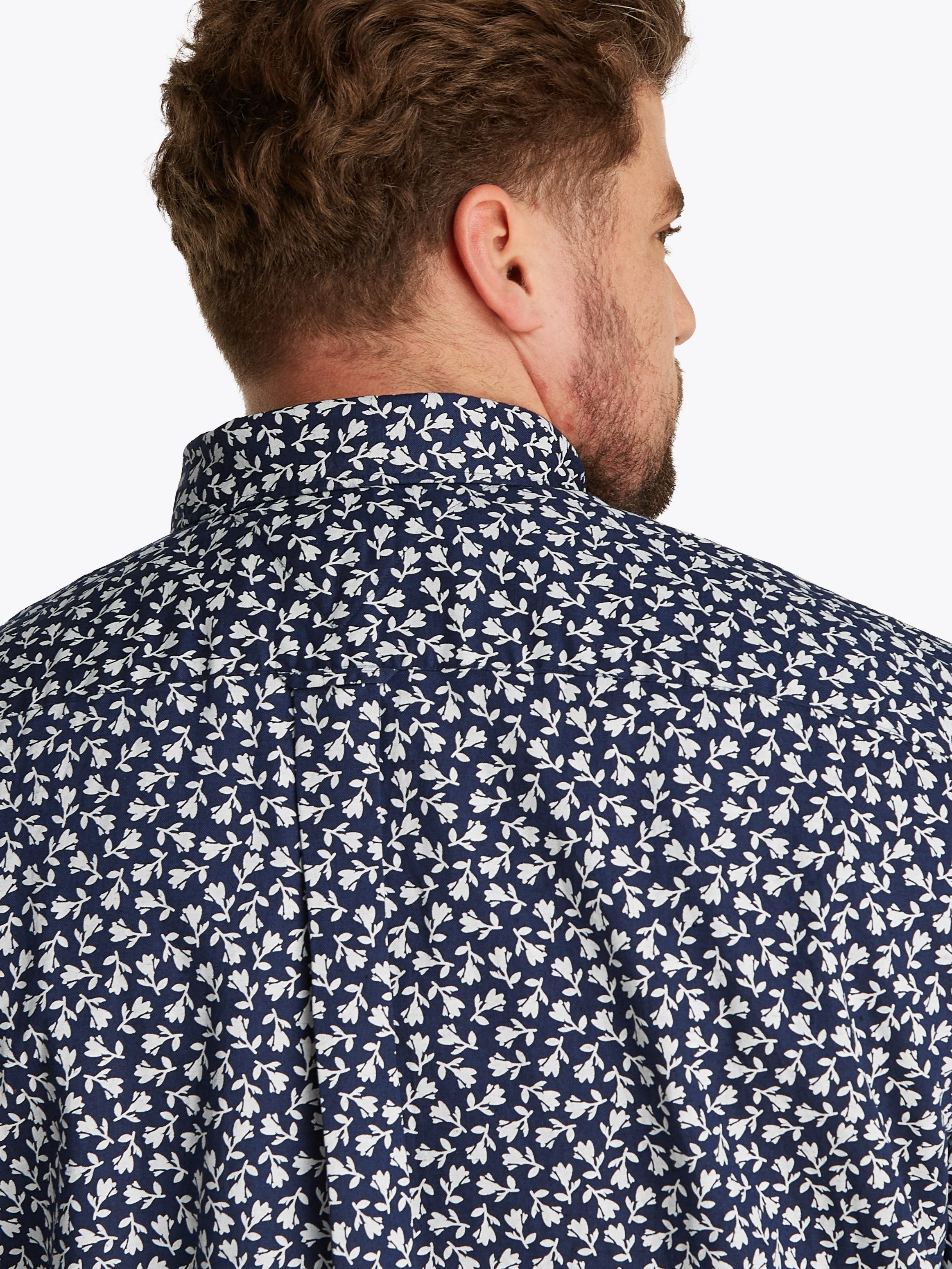 Tommy Hilfiger Big & Tall Kurzarmhemd BT-LINEN BLEND MPRINT mit Allover-Pri günstig online kaufen