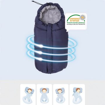 XDeer Fußsack Winterfußsack Fußsack für Kinderwagen mit Reißverschluss, Kinderwagen Schlafsack Kinderfußsack für Kinderwagen 82cm