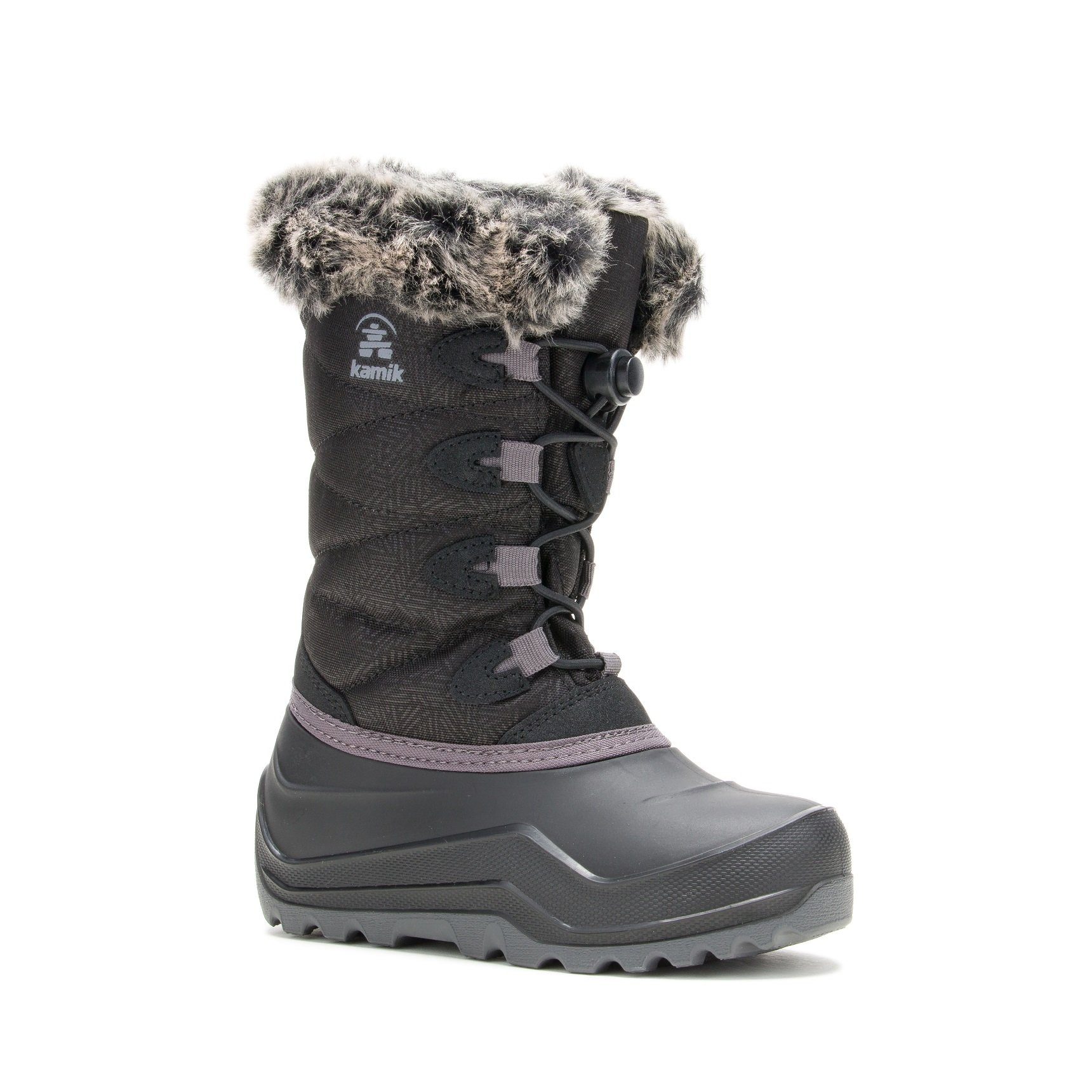 Snowangel - Made in Canada, wasserdicht - schwarz Mädchen Winterstiefel