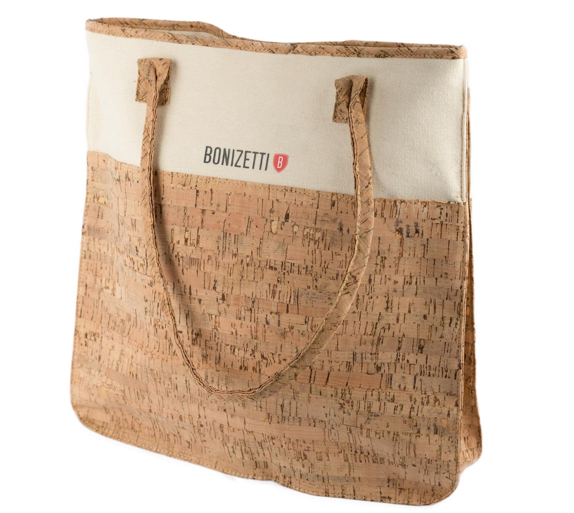 Bonizetti Handtasche (1-tlg), Korktasche Henkeltasche aus recyceltem Material, vegan und nachhaltig