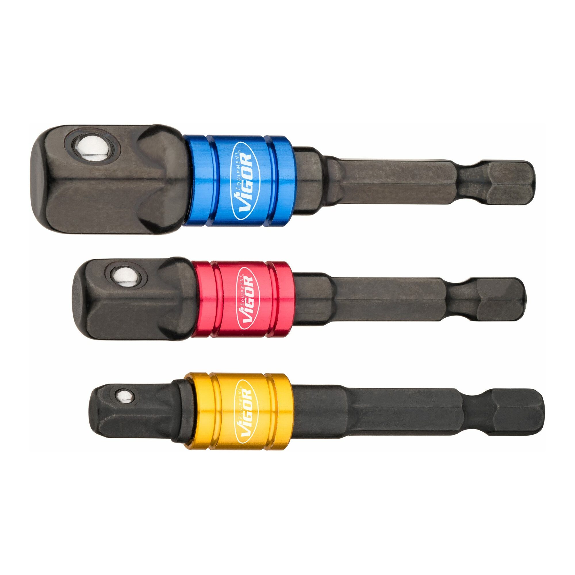 VIGOR Verlängerung VIGOR Steckschlüssel Adapter Satz, V7603/3, 1/4 Zoll (6,3 mm) Sechskan