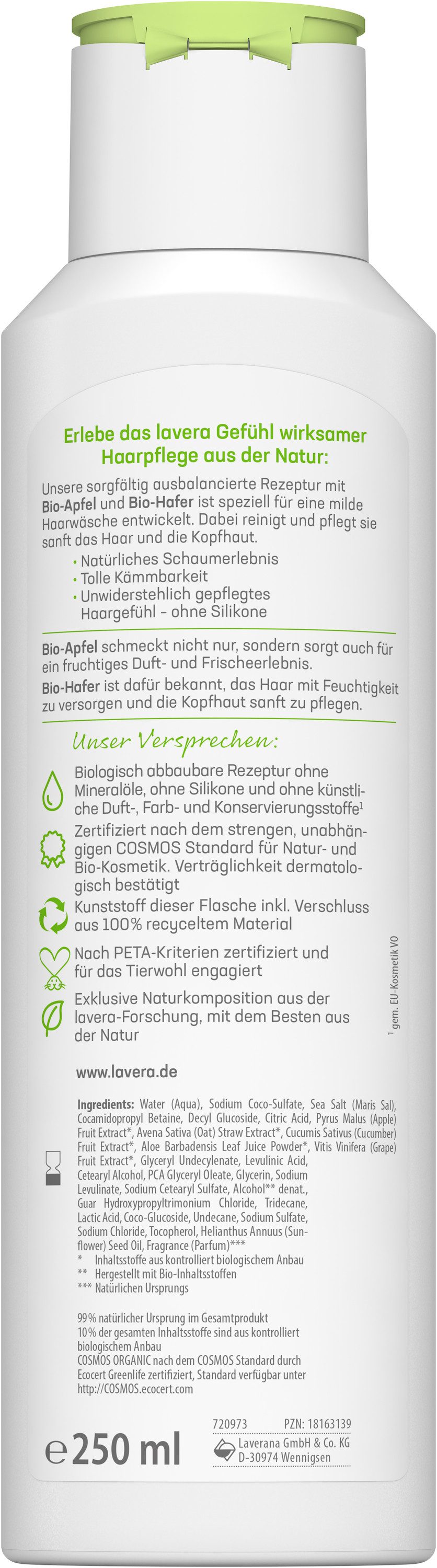 lavera Haarshampoo Pflegeshampoo Family, 1-tlg.