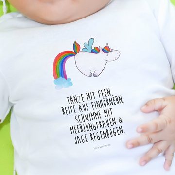 Mr. & Mrs. Panda Strampler Einhorn Pegasus - Weiß - Geschenk, Jungen, Regenbogen, Realität, Baby (1-tlg)