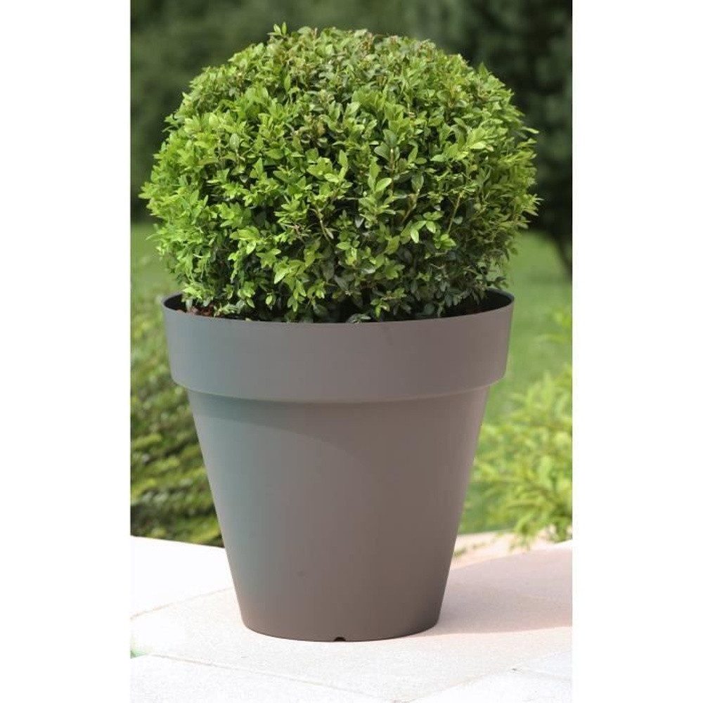Riviera System Balkonkasten RIVIERA SOLEILLA BLUMENTOPF - RUND - Ø 60 x 53,6 cm - Glitzergrau