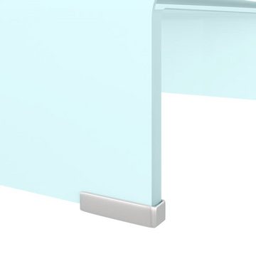 vidaXL TV-Schrank TV-Aufsatz/Monitorerhöhung Glas Grün 40x25x11 cm (1-St)