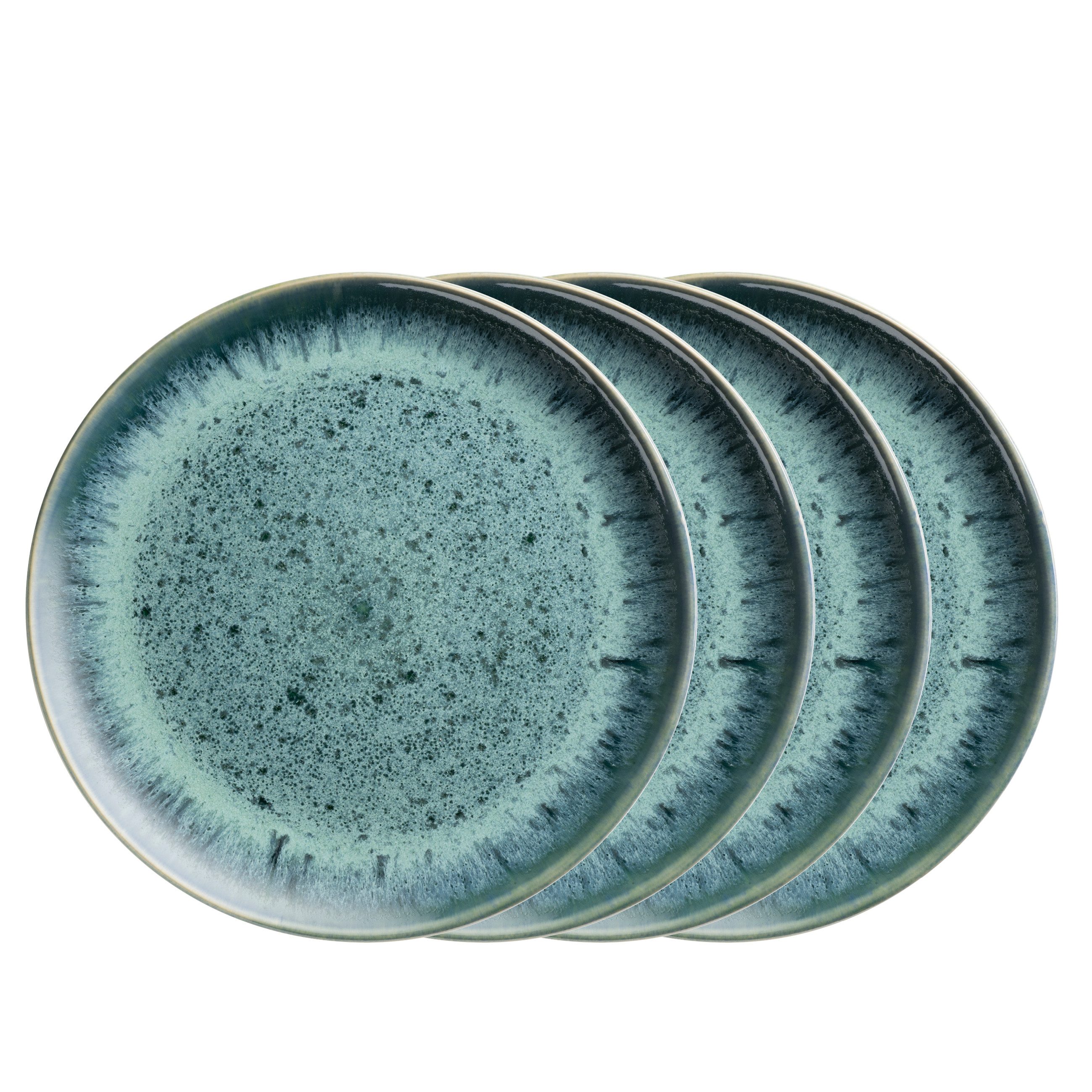 MÄSER Teller-Set Carellia (4-tlg), 4 Personen, Steinzeug