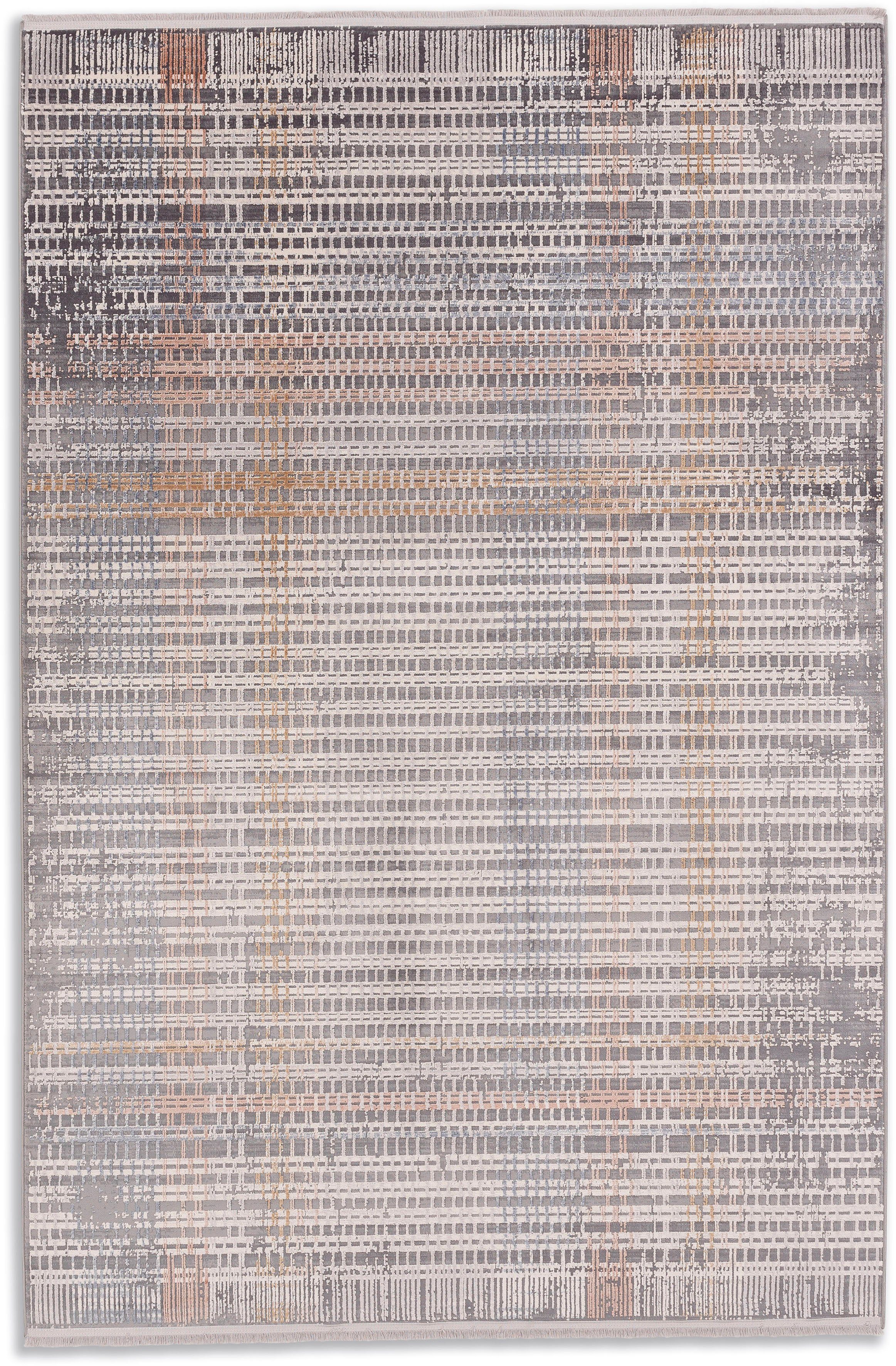 Teppich Mirano 234, ASTRA, rechteckig, Höhe: 7 mm, 3-D Effekt, Viskose, seidig  schimmernd, Hoch Tief | Kurzflor-Teppiche