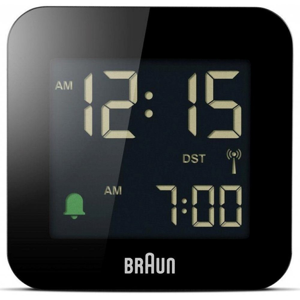 - Braun BC08B-DCF Funk-Reisewecker schwarz - Funkwecker