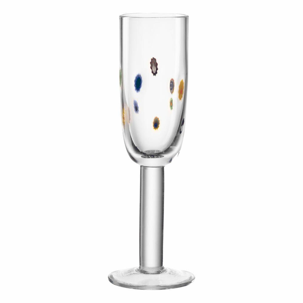 LEONARDO Sektglas Fiori, 180 ml, Glas, lebensmittelgerecht