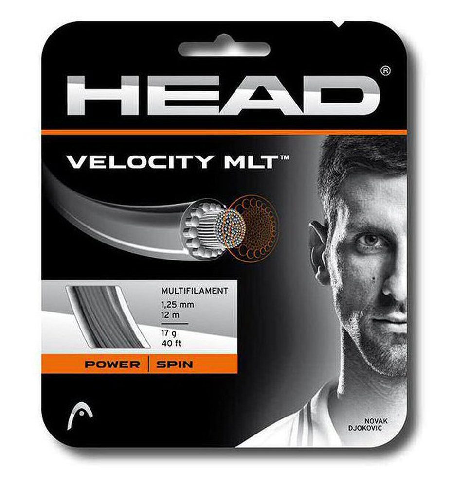 Head Tennissaite Velocity MLT (Armschonung+Touch) natur 12m Set, Saitendicke: 1.25