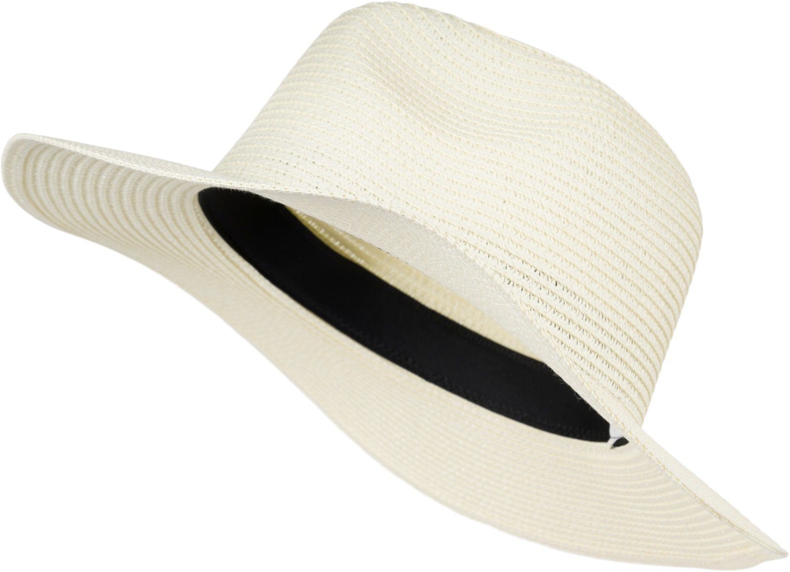 styleBREAKER Sonnenhut Panama Strohhut - Knautschhut (1-St)