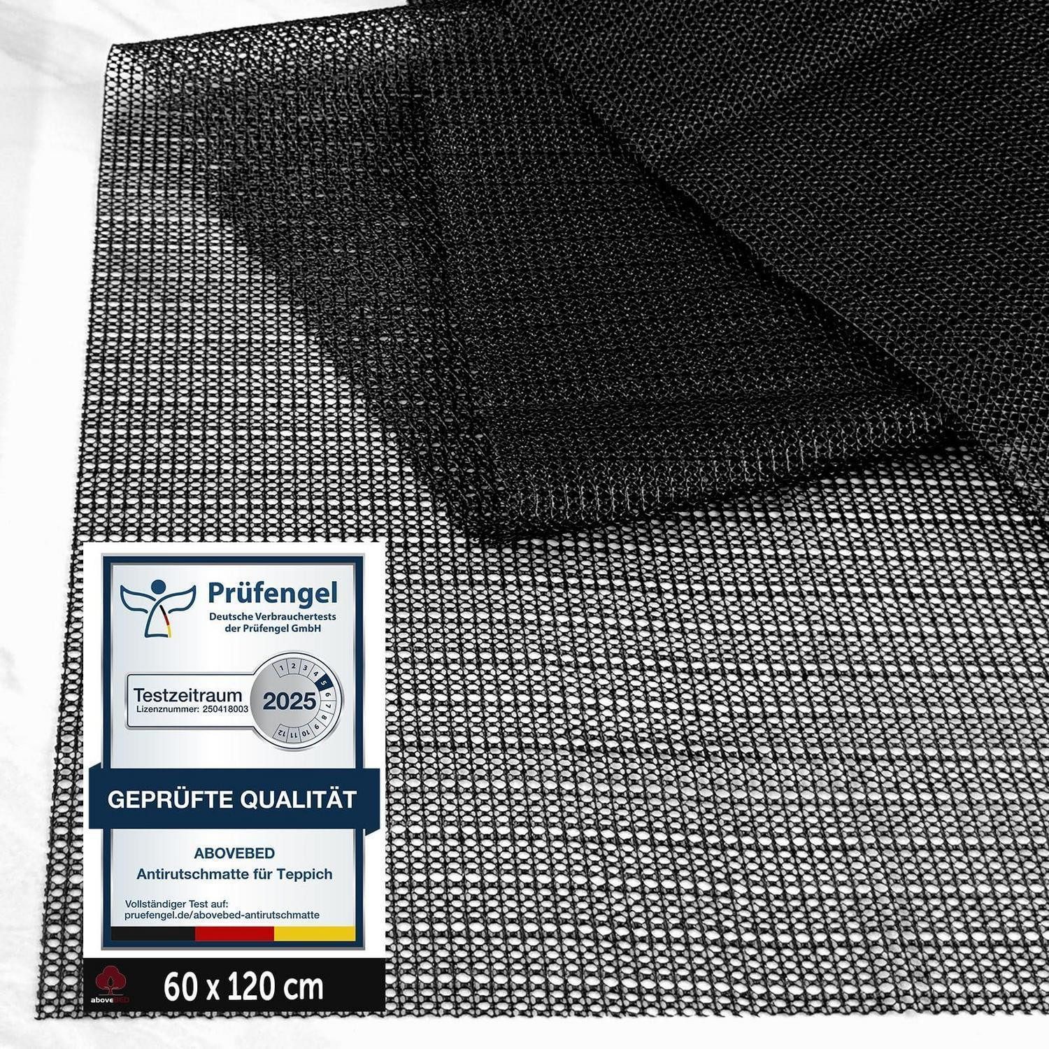 Antirutsch Teppichunterlage Antirutschmatte Teppichunterlage 60 x 120 cm Rechteckig Schwarz