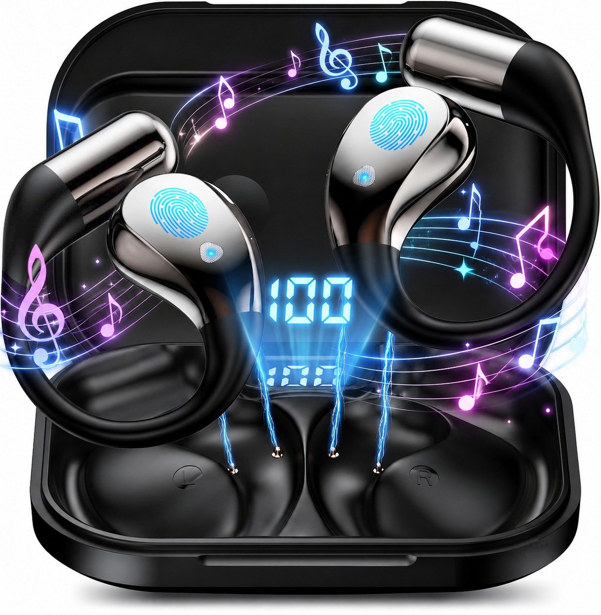 2026 Neue Open Ear Kopfhörer, In Ear Kopfhörer Bluetooth 6.0 Open-Ear-Kopfhörer