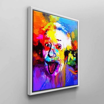 DOTCOMCANVAS® Leinwandbild, Abstraktes Einstein Wandbild von