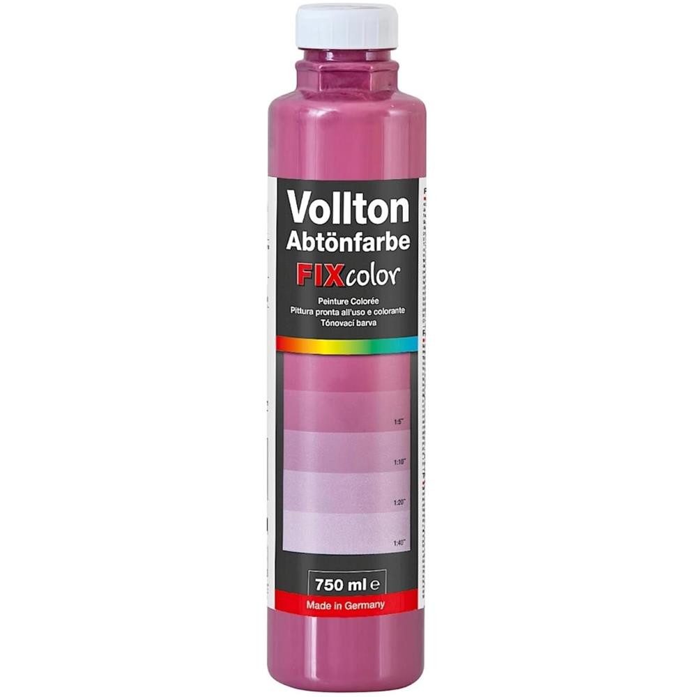 baufan® Vollton- und Abtönfarbe Farbe zum Mischen Innen und Außen Volltonfarbe, Farbtöne für dekorative Anstriche + Abtönen weißer Dispersionsfarben