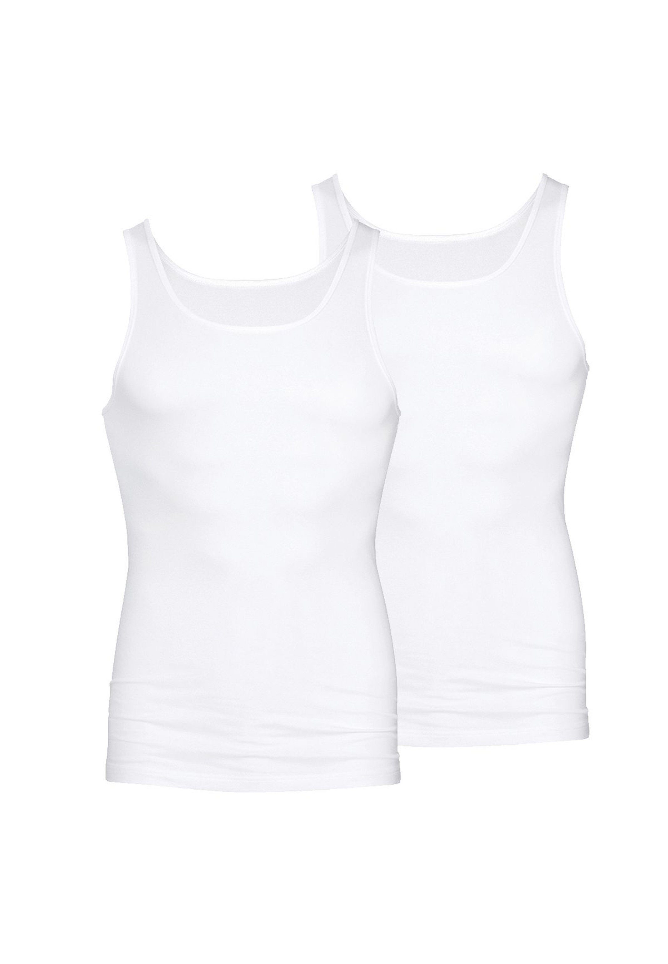 Mey Unterhemd 2er Pack Dry Cotton (Spar-Set, 2-St) Unterhemd / Tanktop - Baumwolle - Thermoregulierend Weiß