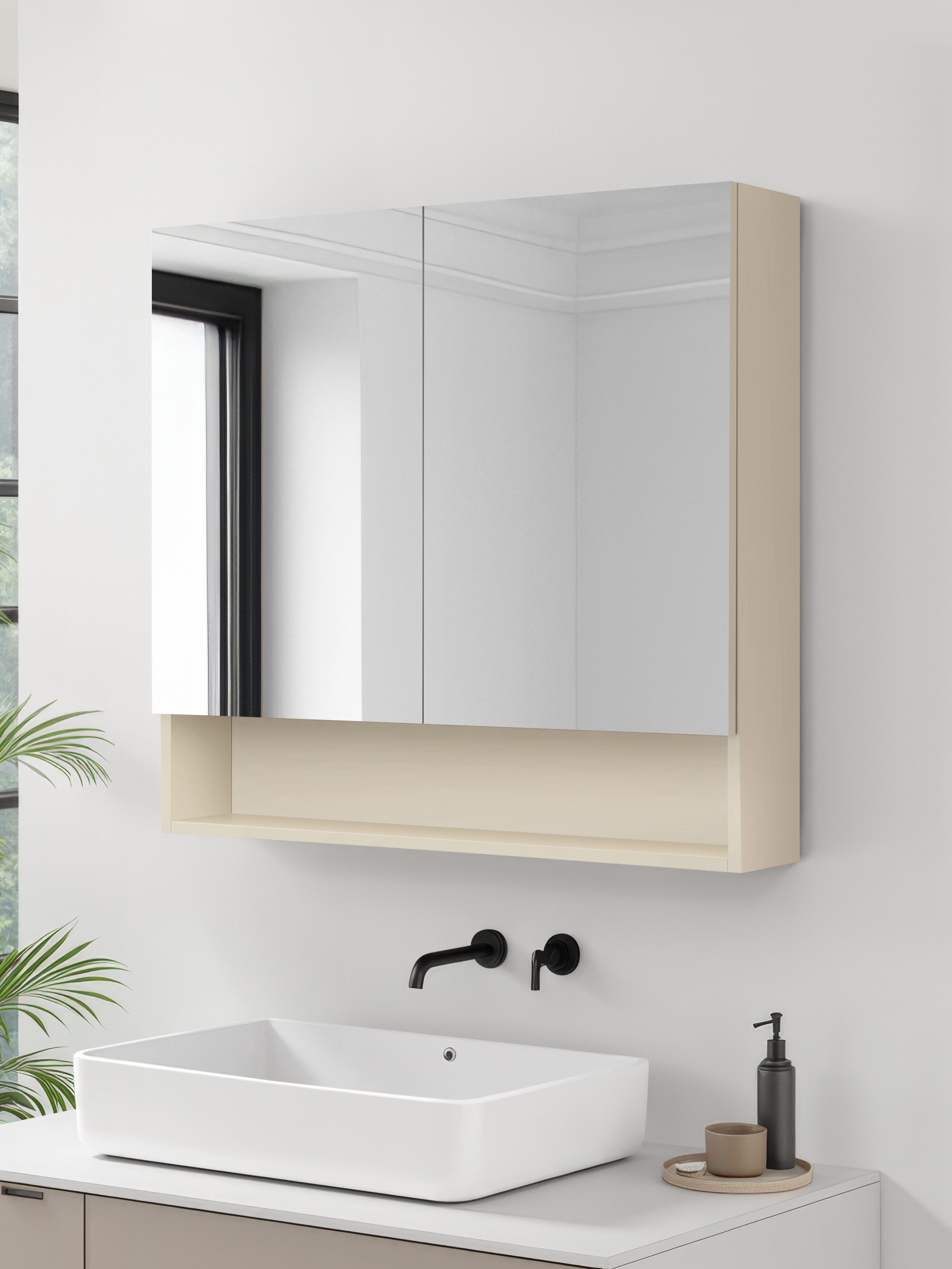 welltime Spiegelschrank Florenz 2 Türen günstig online kaufen