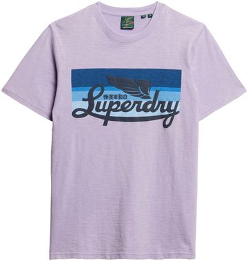 Superdry Print-Shirt SD-CALI STRIPED LOGO T SHIRT