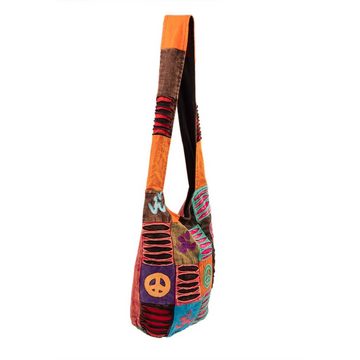 bodhi Yogatasche Om Shanti Bag, Patchwork Hippie Tasche, multicolor