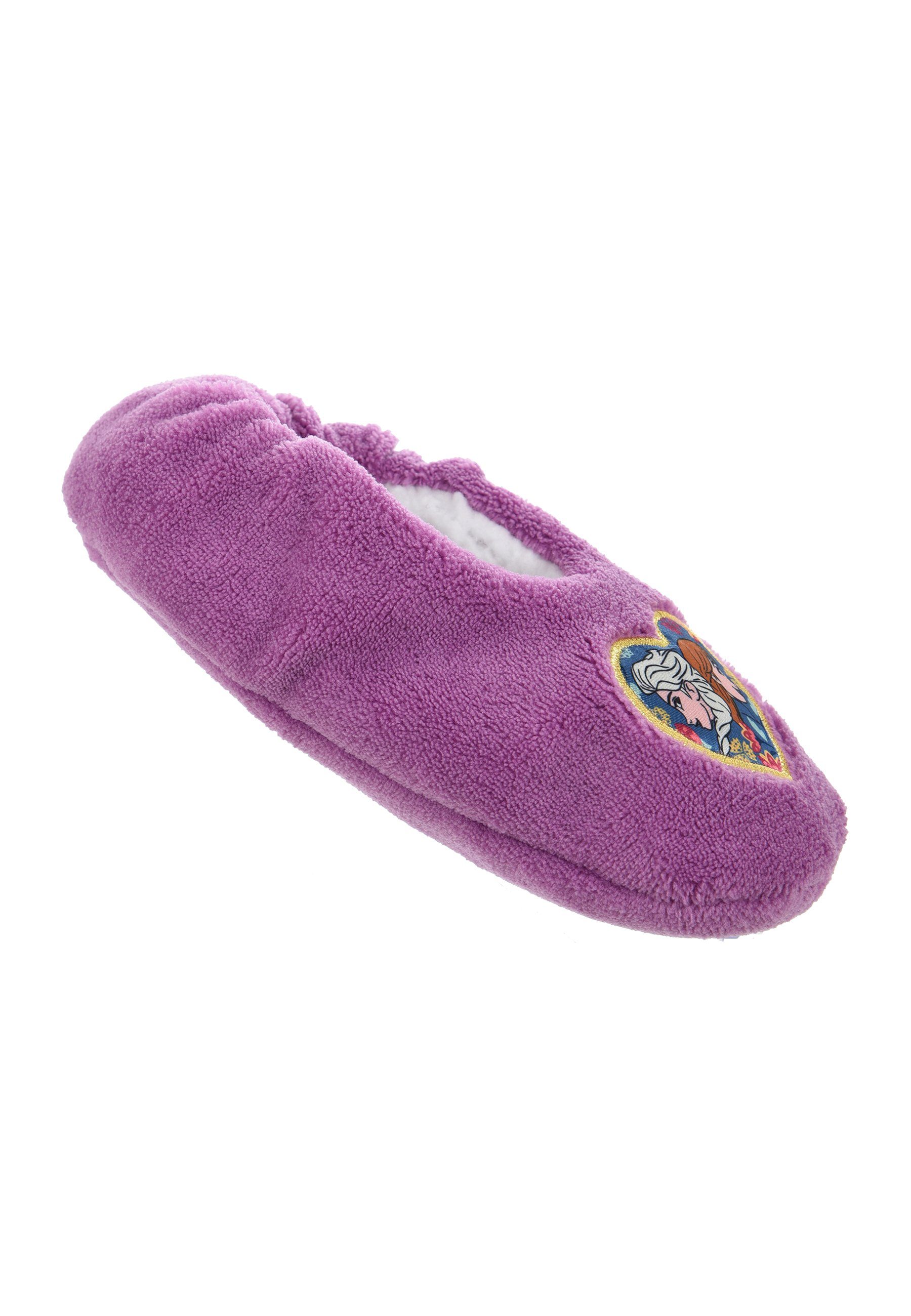  Disney Frozen Eiskönigin Anna & Elsa Kinder Mädchen Fleece Hausschuhe 