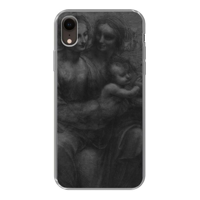 MuchoWow Handyhülle Maria mit Kind und die Heilige Anna - Leonardo da Vinci Handyhülle Apple iPhone XR Smartphone-Bumper Print Handy
