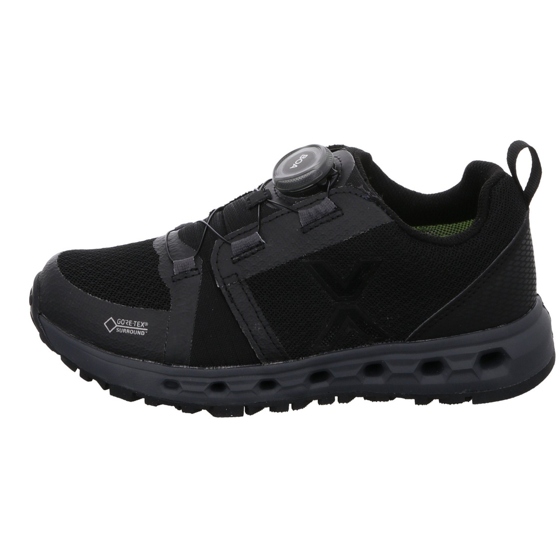 Synthetikkombination dunkel GTX schwarz Schnürhalbschuhe Schnürschuh Halbschuh Low Jungen Vado Air