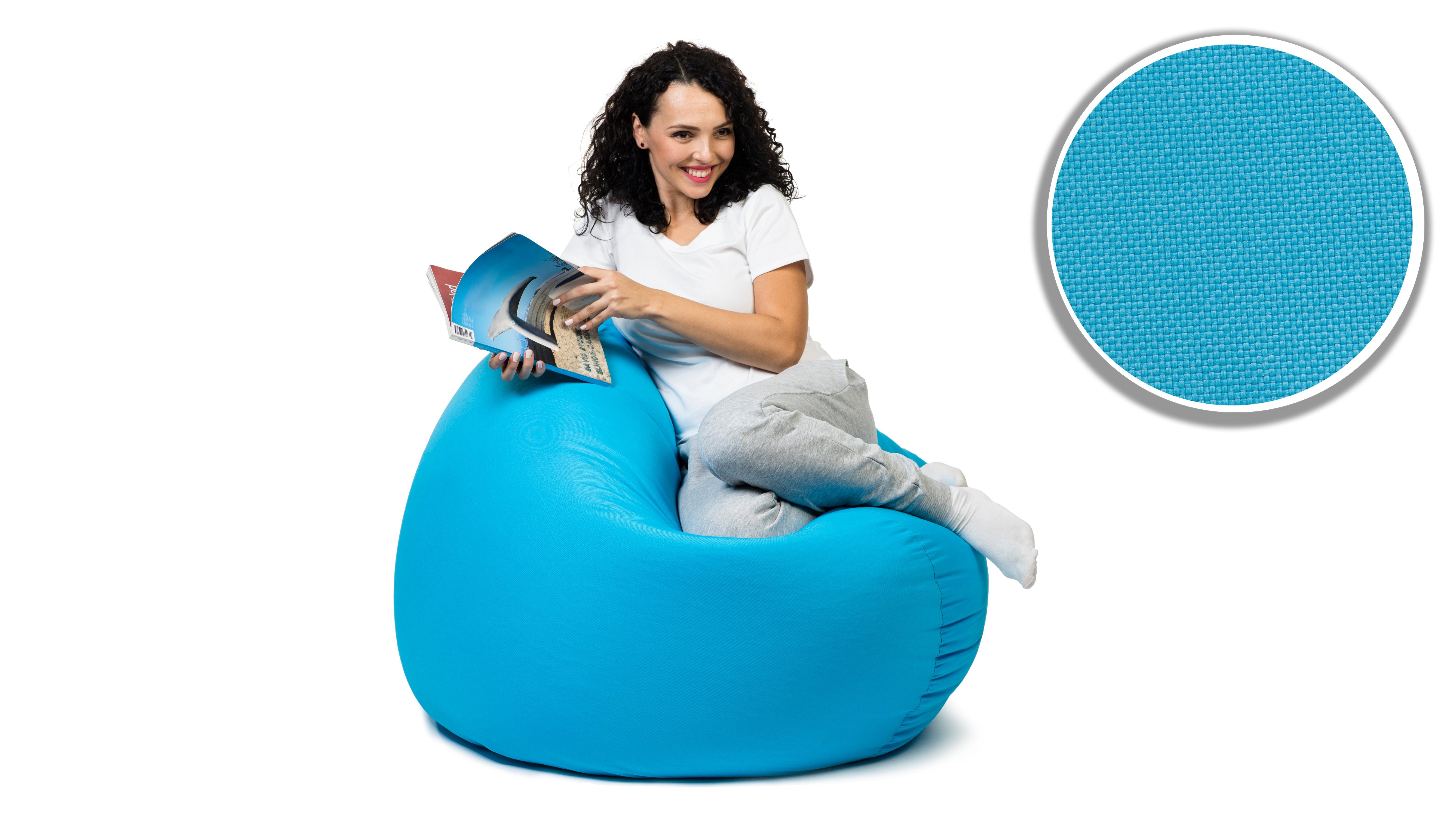 sunnypillow Sitzsack mit Styropor Füllung Outdoor & Indoor für Kinder und Erwachsene – Bild 5 von 5