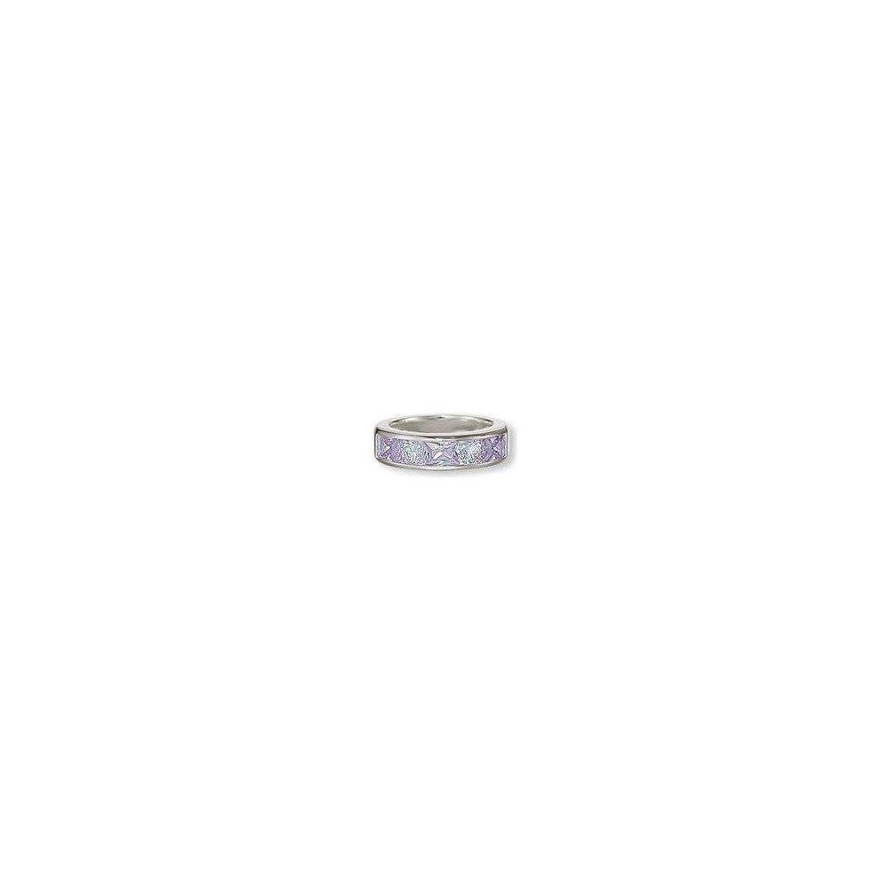 Esprit Fingerring Ring 925er Sterling-Silber Silber Gr. 56 (17,8mm) ESRG90936H180, aus 925er Sterling Silber, Silber, Violett, Glasstein, Gr. 56 (17,8)