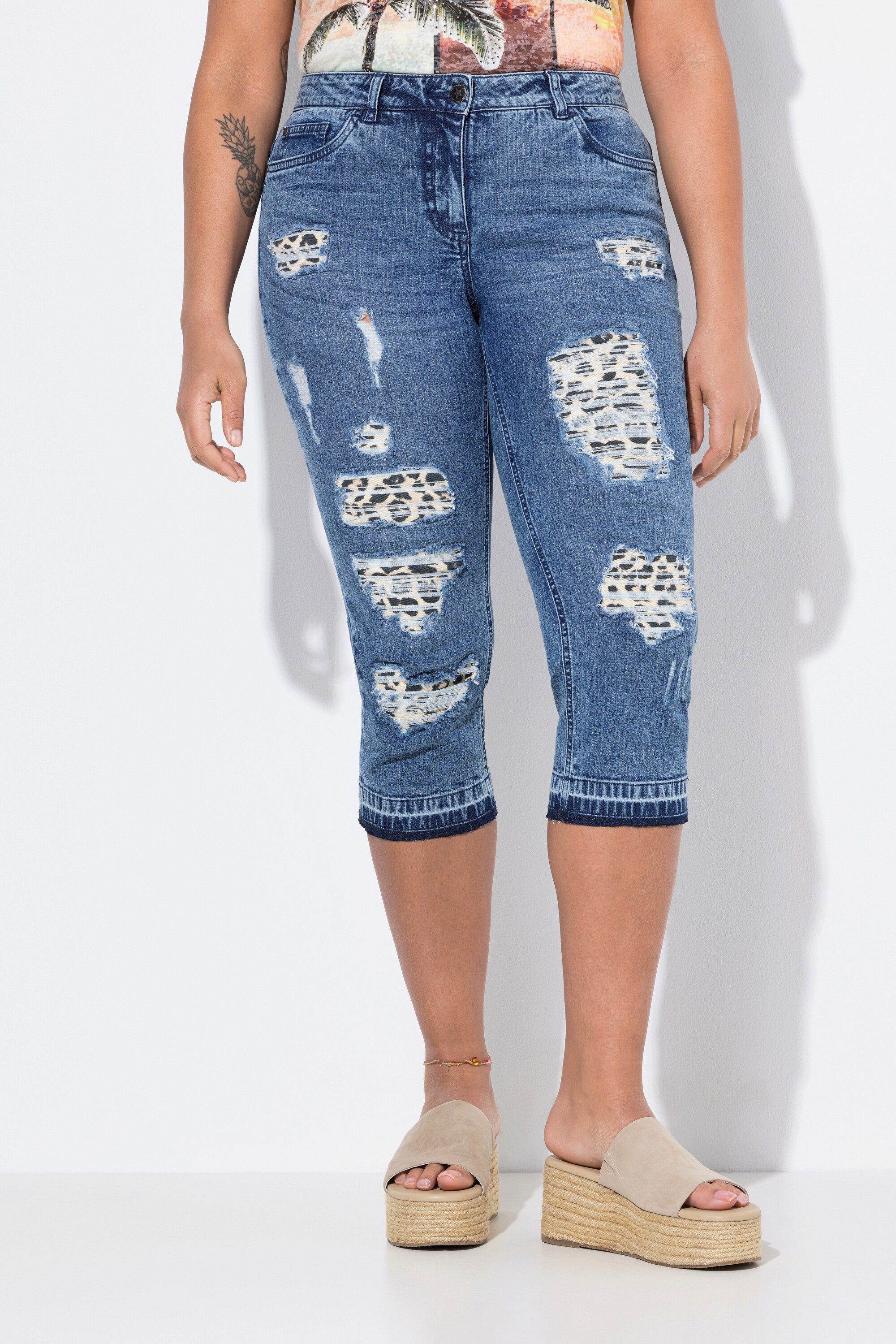 Angel of Style Regular-fit-Jeans 3/4-Caprijeans Carrie destroyed Leo günstig online kaufen