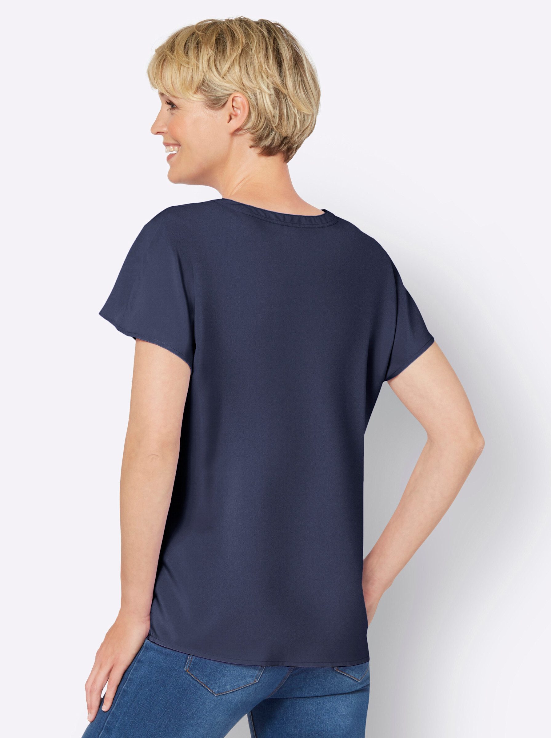 Sieh an! Klassische Bluse Schlupfbluse günstig online kaufen