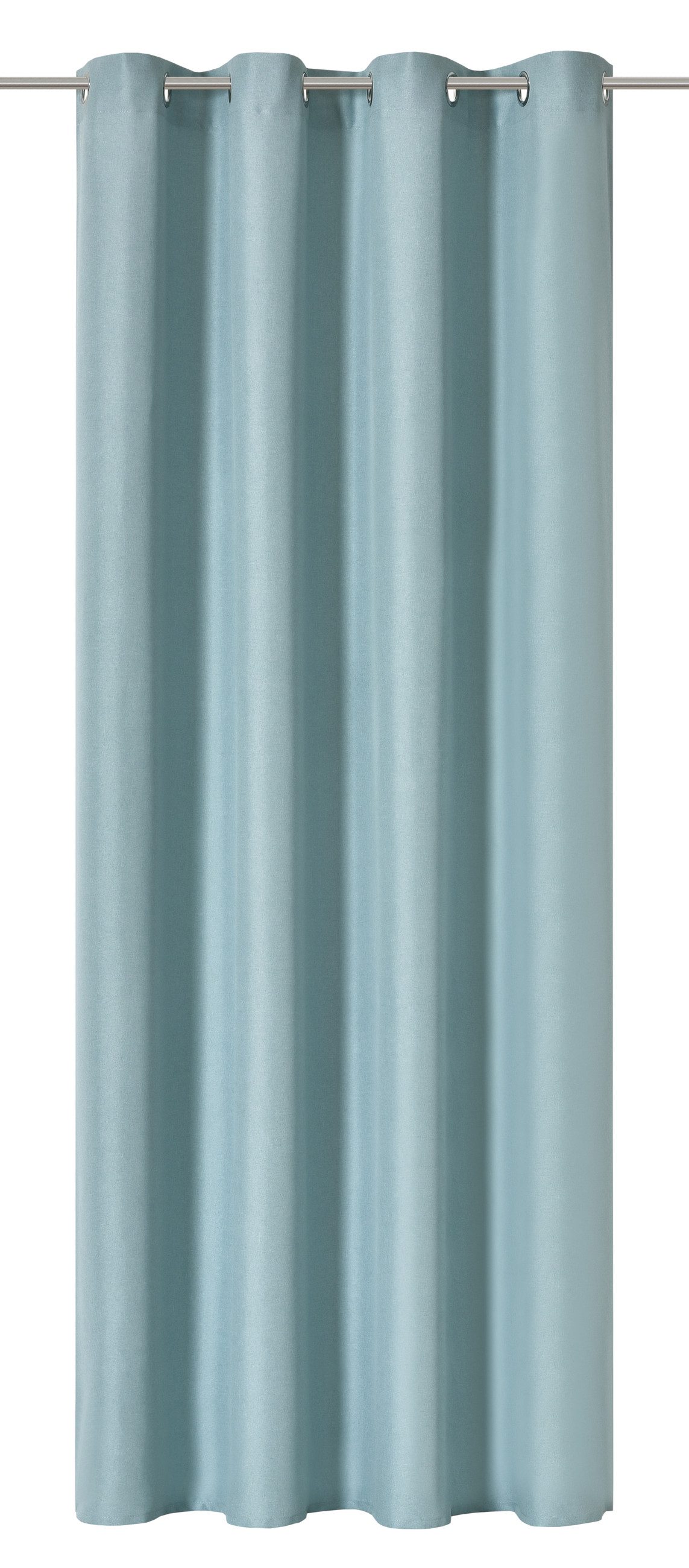 ELBERSDRUCKE Vorhang Ösenschal Lino mint blickdicht 255x140cm Uni Vorhang m günstig online kaufen