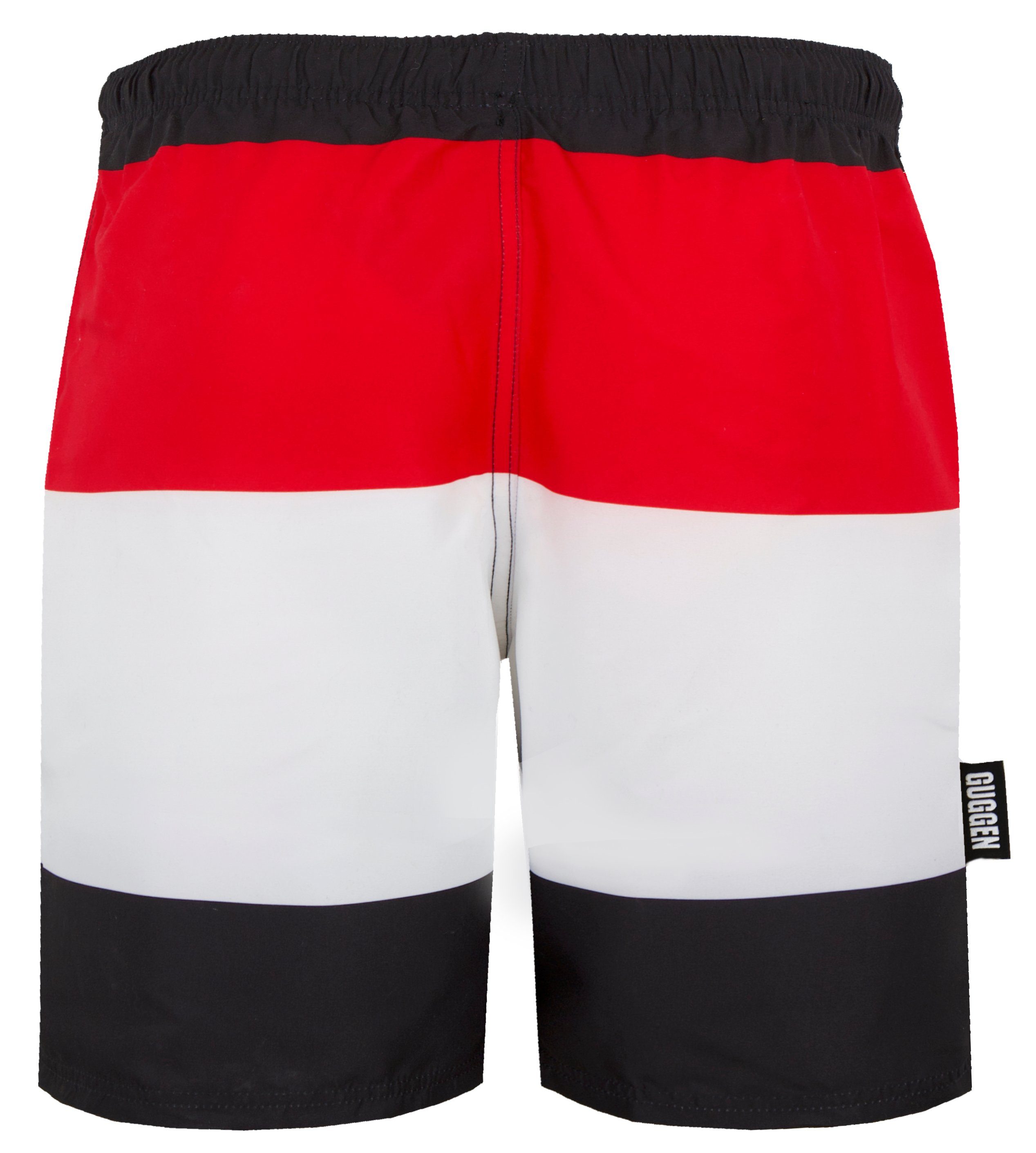 Herren Beachshorts Boardshorts Badehose GUGGEN Mountain Muster YSB597 Badehose Strandhose gestreift