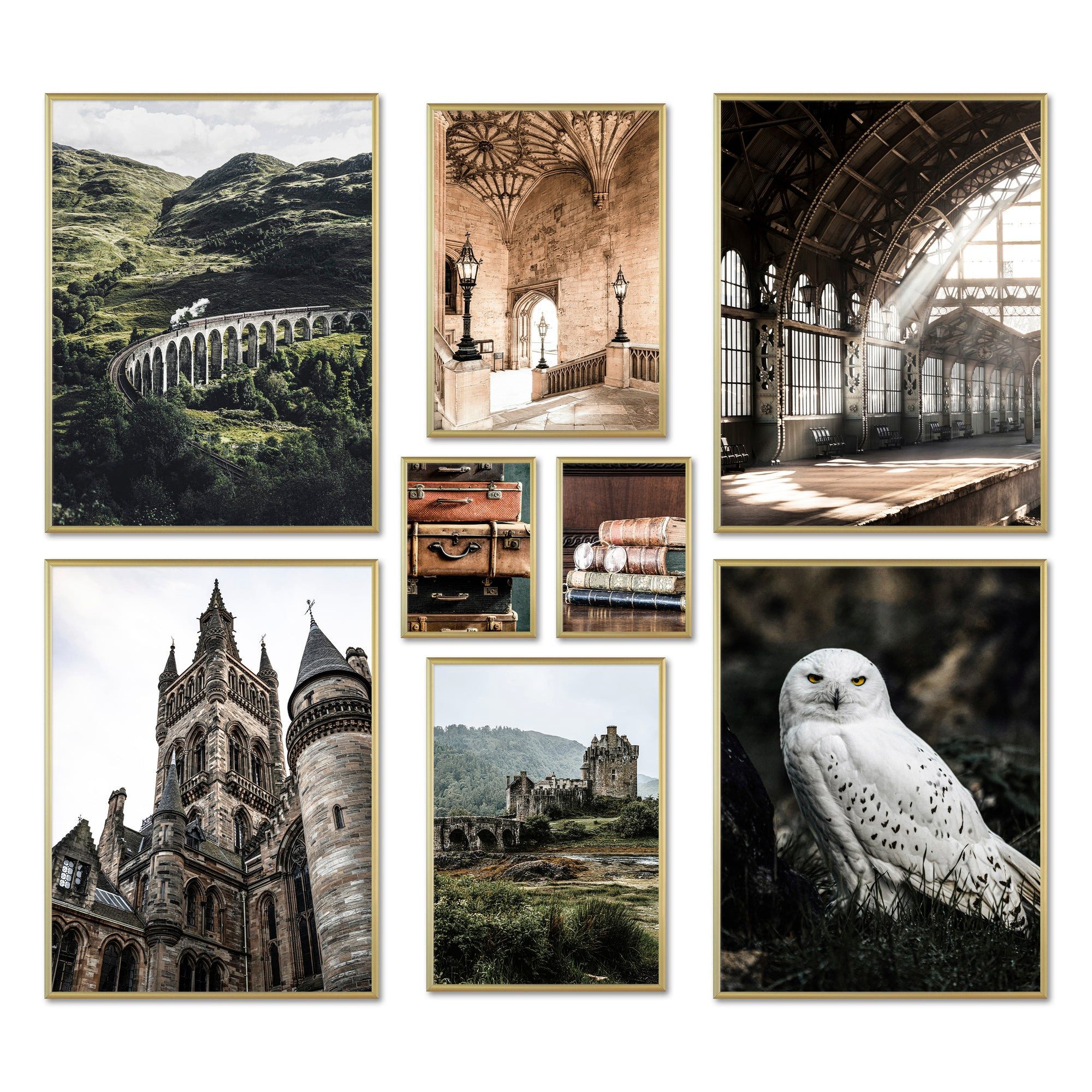 ARTFAVES Bilder-Collage Poster Set - POTTERHEAD - Deko Wandbilder film, grü günstig online kaufen