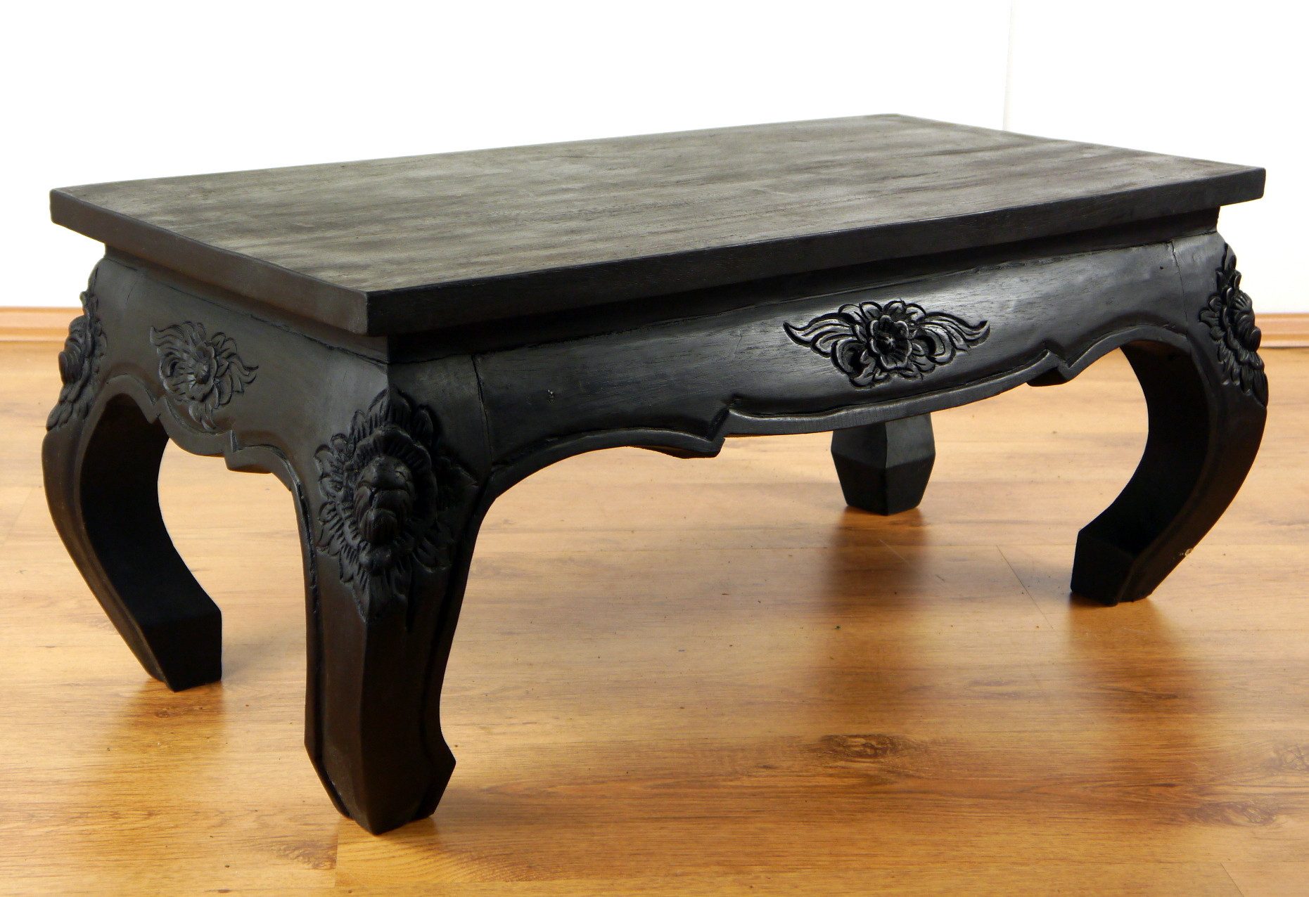 livasia Opiumtisch livasia Opiumtisch, Couchtisch mit Schnitzerei, Akazie 80x40x35cm