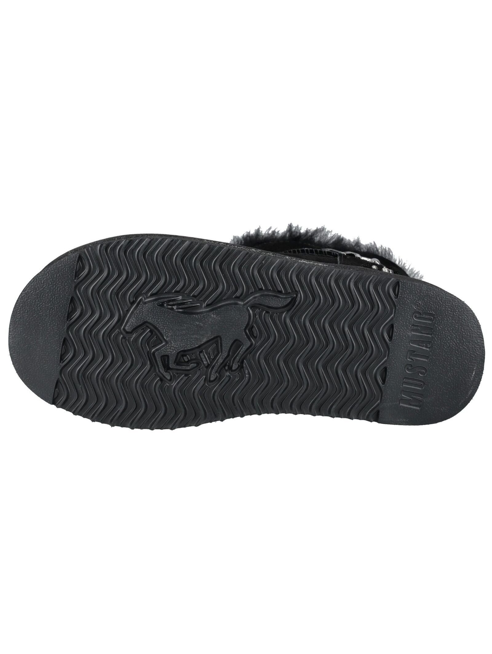 Mustang Shoes Mustang Shoes Stiefelette Veloursleder Plateaustiefelette