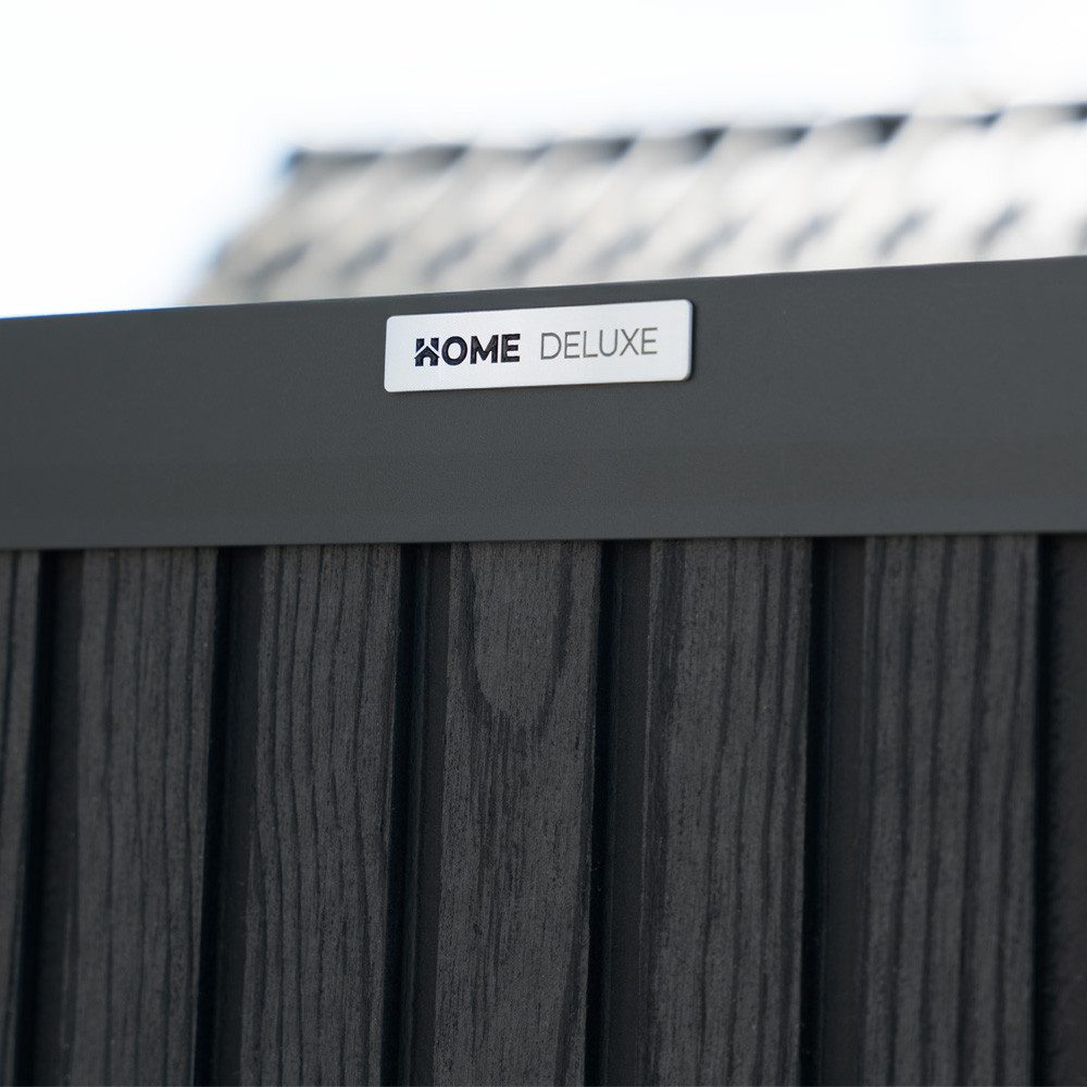 HOME DELUXE Zaun WPC Sichtschutzzaun CALLADO PREMIUM - 180 x 185 cm, (Variantenauswahl), horizontal oder vertikal montierbar, Steckzaun, Komplettset