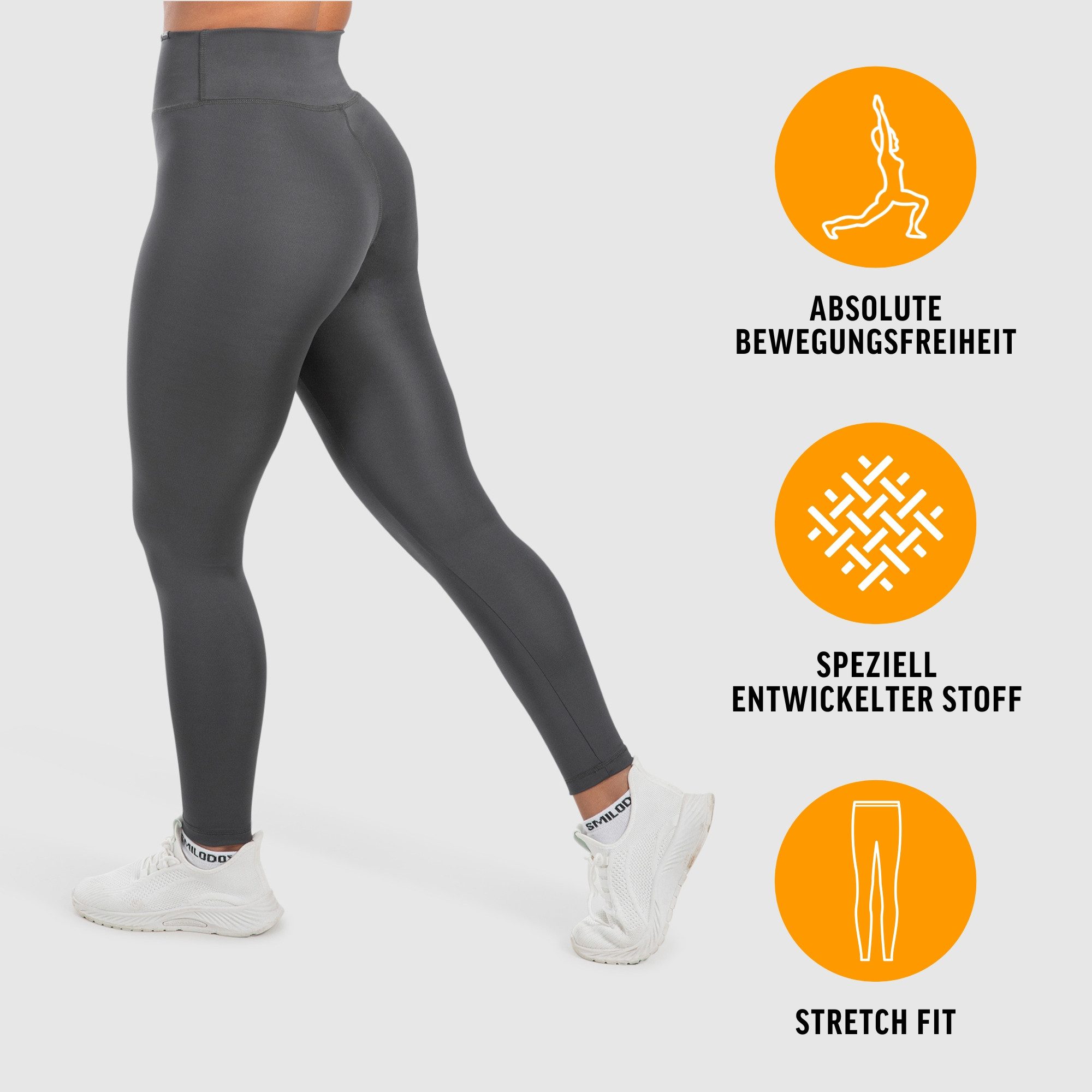 Smilodox Leggings Selina, High Waist Shaped Fit Yogahose, elastisches Material Blickdichte Push-Up Yoga Leggings, elastisch, seamless, Workout Gym