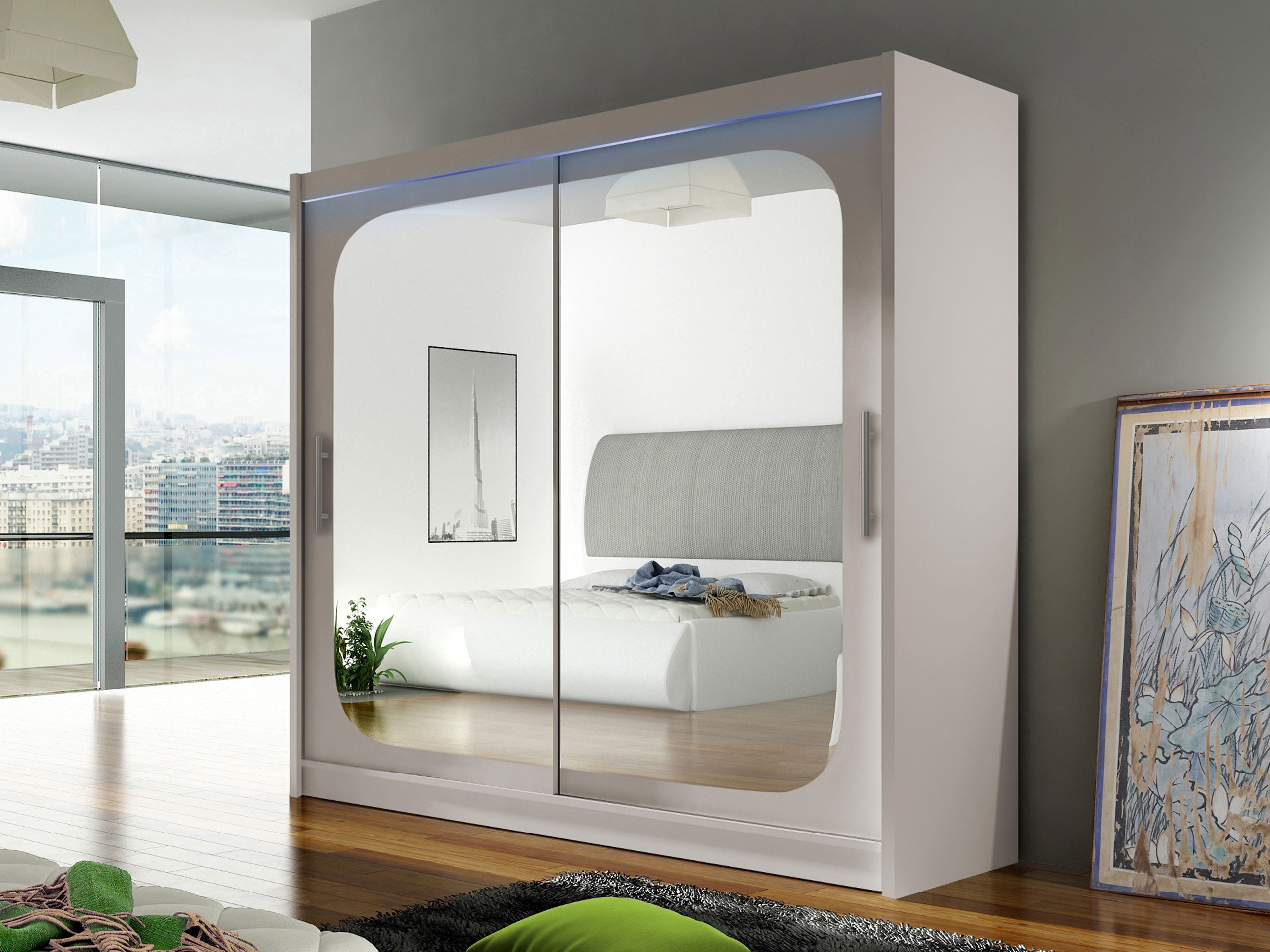 MIRJAN24 Kleiderschrank London VIII (mit Schiebetüren, günstig online kaufen