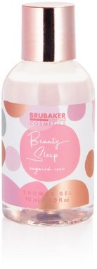 BRUBAKER Hautreinigungs-Set Rosa Dusch- und Badeset "Beauty Sleep", 4-tlg., Frauen Geschenkset im praktischen Kulturbeutel, Beauty Pflegeset mit Rosen Duft für Frauen, Wellness zur Zuhause