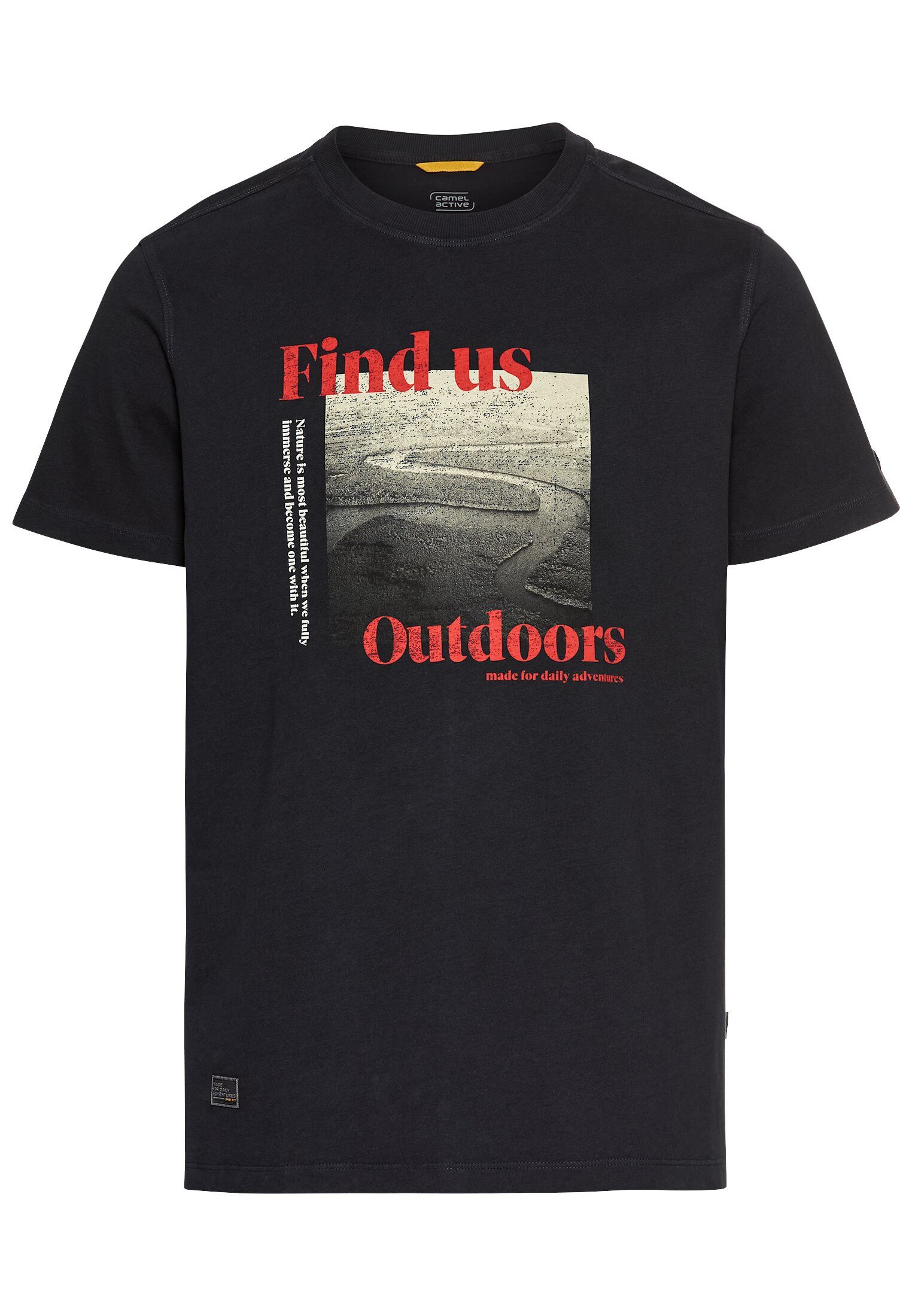 Print-Shirt aus Organic Cotton Kurzarm