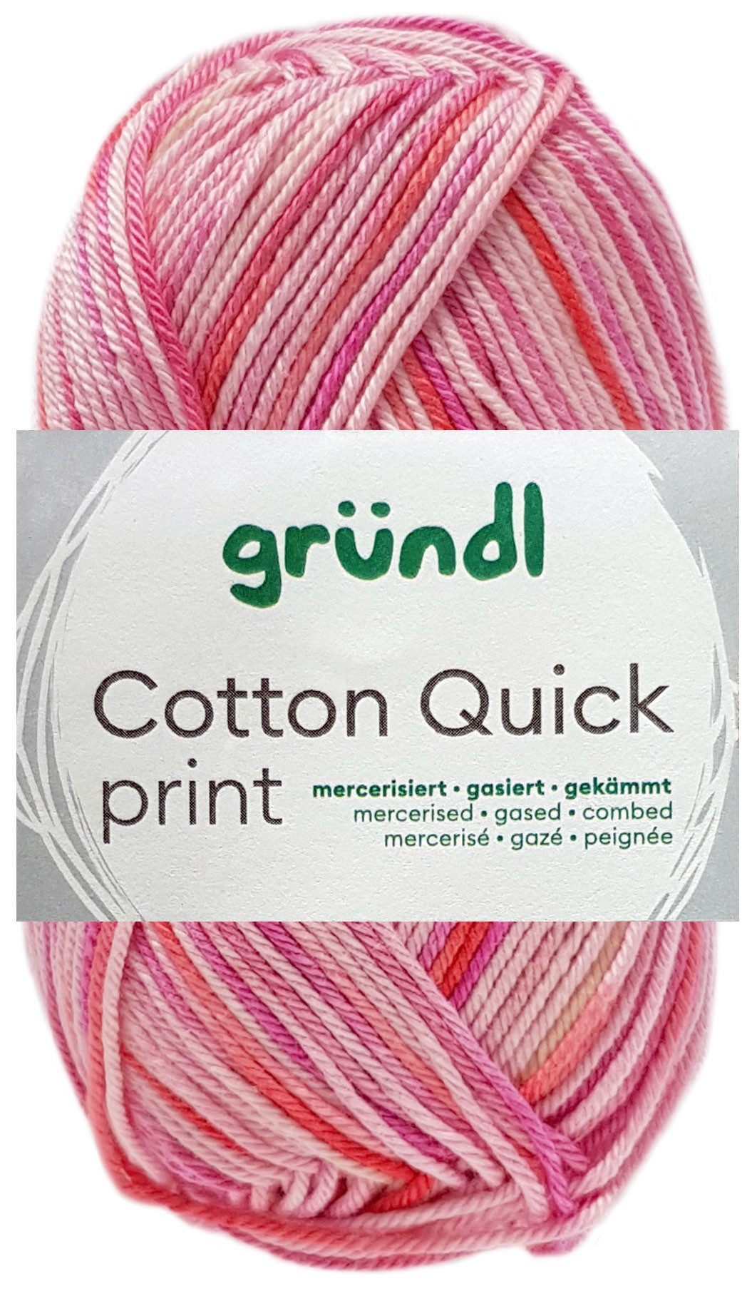 Gründl 50 Gramm Gründl Cotton Quick Print Strickgarn Farbauswahl Bastelgarn
