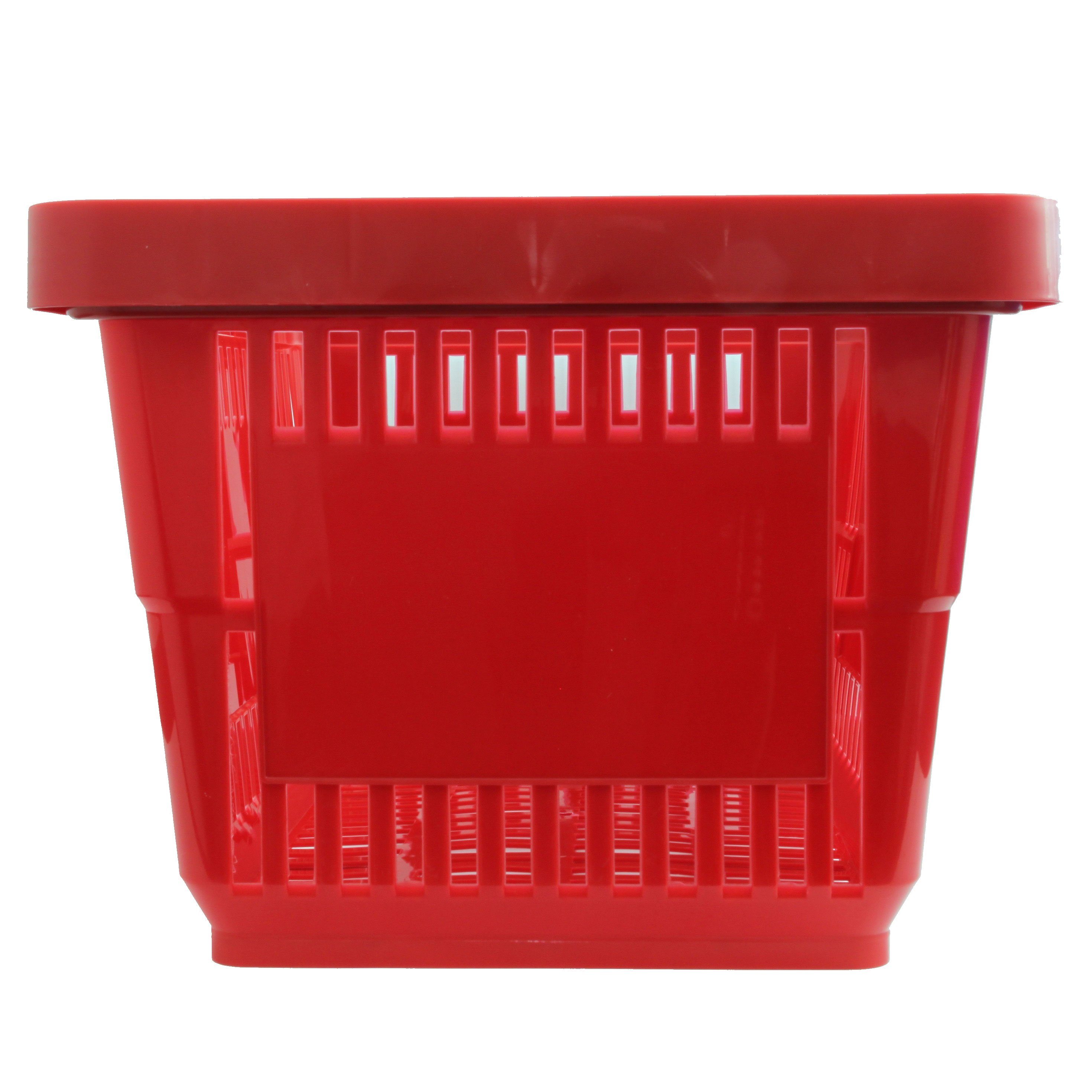 GERSO Einkaufskorb Einkaufskorb aus Kunststoff Plastik mit Henkel 20 Liter 40cm stapelbar, 21 l