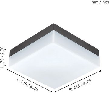 EGLO LED Außen-Deckenleuchte SONELLA, LED fest integriert, Warmweiß, LED tauschbar