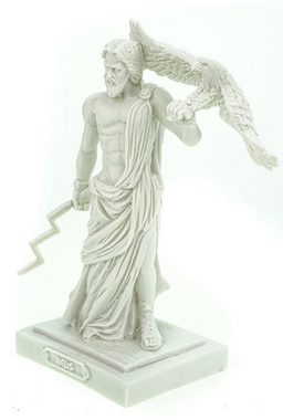 Kremers Schatzkiste Dekofigur Alabaster Figur Zeus der Göttervater Skulptur 18 cm