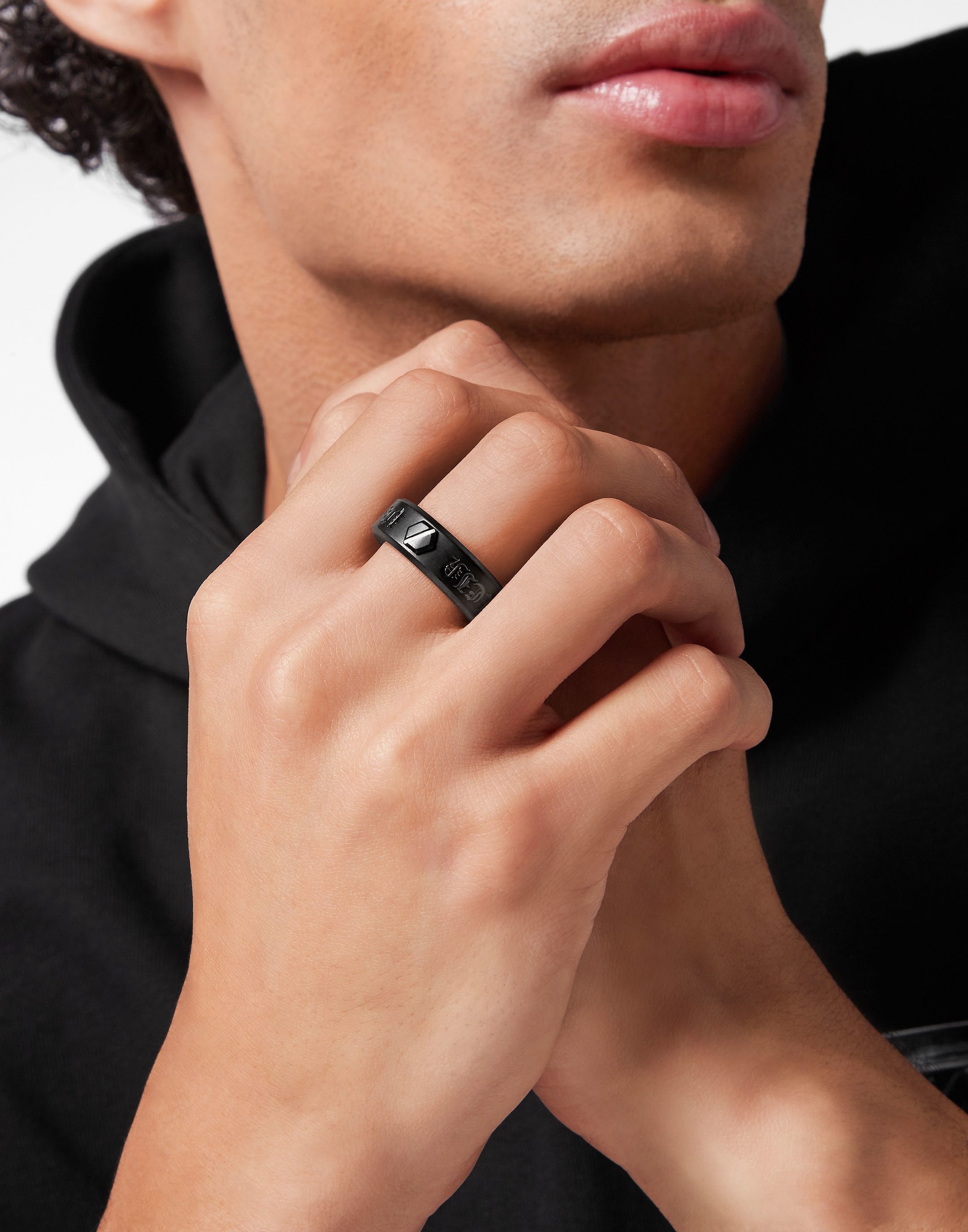 PHILIPP PLEIN Fingerring HEXAGON (1-tlg), Stainless steel günstig online kaufen