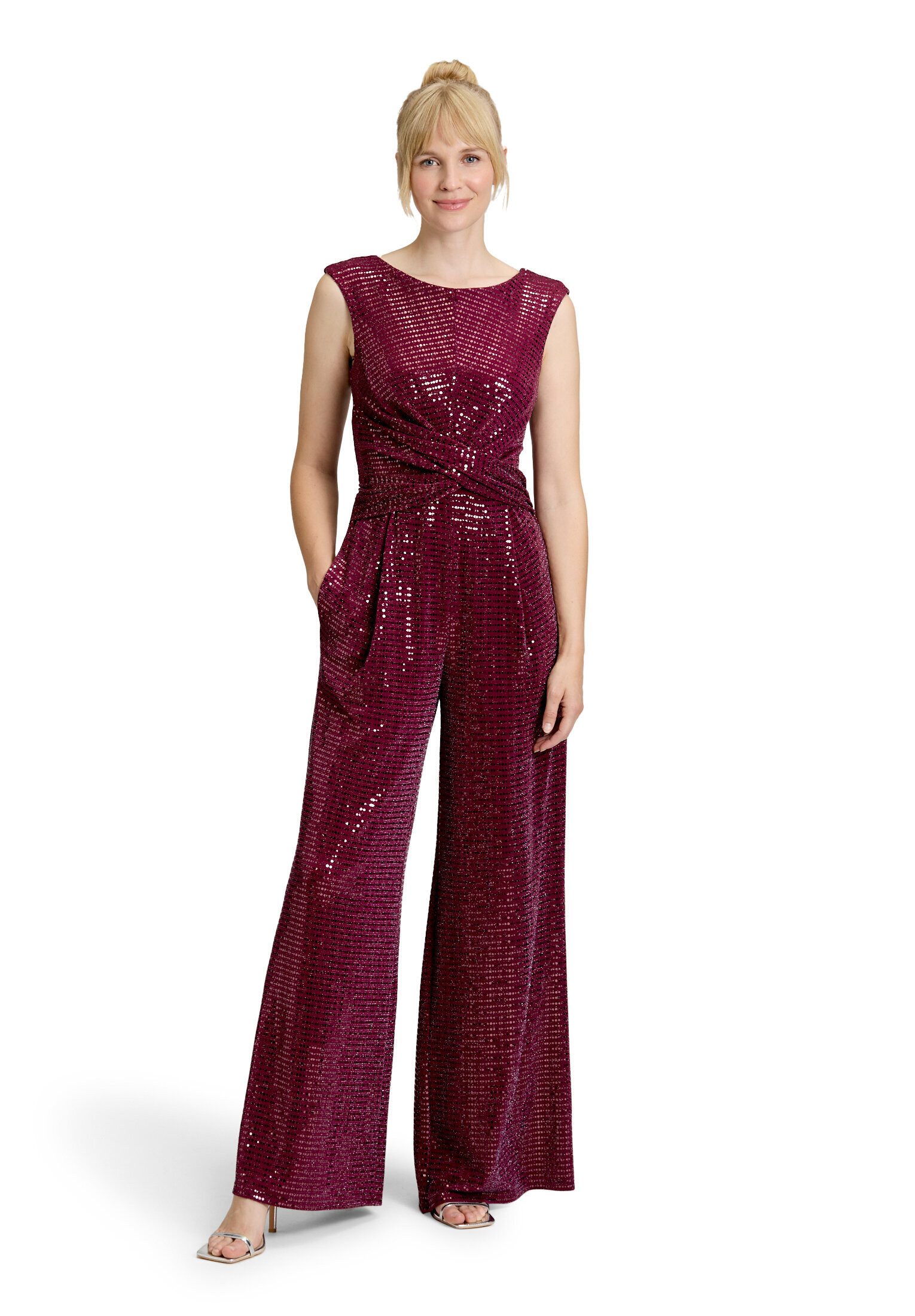 Vera Mont Overall Damen im Glitzer-Look (1-tlg)
