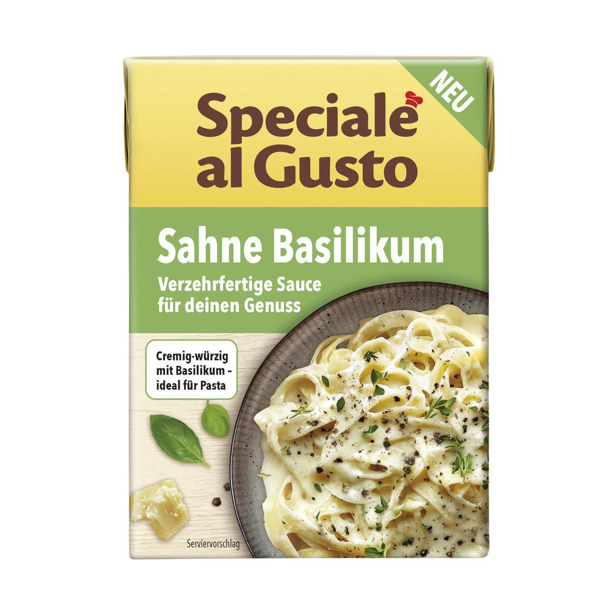 Hengstenberg Saucen, Hengstenberg Speciale al Gusto Sahne Basilikum Packung 400g