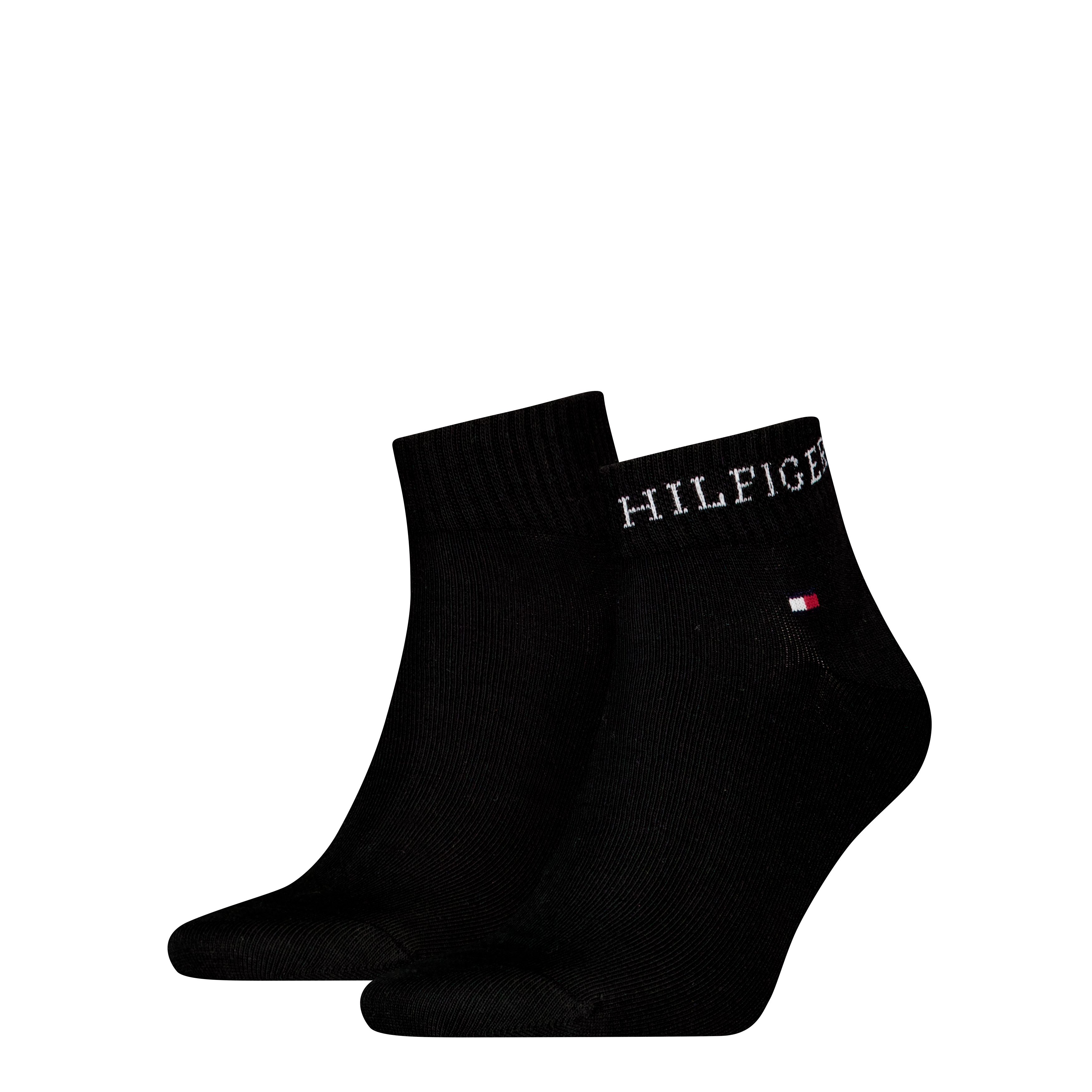 Tommy Hilfiger Kurzsocken TH MEN QUARTER 2P HILFIGER TAB (2 Paar) Logo-Flag günstig online kaufen