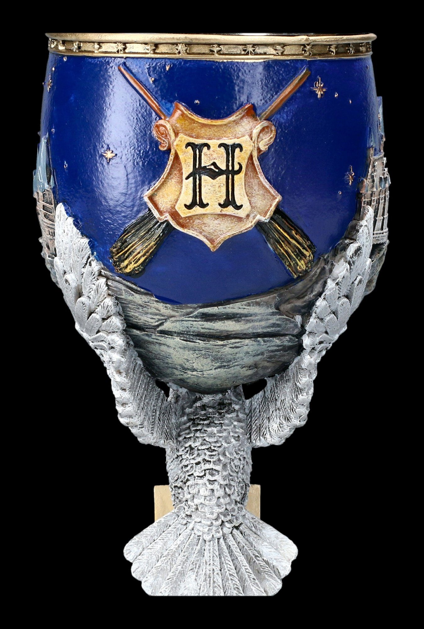Becher Kunststein Edelstahl Merchandise, Harry - Shop Becher Hogwarts Potter - Kelch Figuren GmbH (Polyresin),