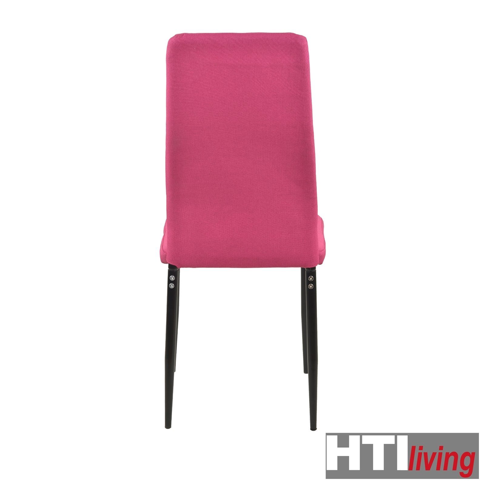 Stuhl Esszimmerstuhl Webstoff St), Esszimmerstuhl Pink HTI-Living Memphis (Einzelstuhl, 1